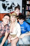 Chubby Blonde Mature Jenna Starr Pleasures 3 Young Studs At The Same Time