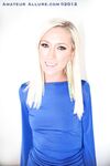 Blonde In Blue Dress Maia Davis Swallowing Hard Stick And Downs Pussy On It