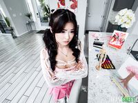 Pigtailed Asian Girl Lulu Chu Shagged By Her Tattooed Lover