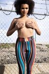 Fantastic Young Ebony Gets Fucked Through The Hole In Her Tights photos (Alina Ali, Ramon Nomar)
