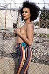 Fantastic Young Ebony Gets Fucked Through The Hole In Her Tights photos (Alina Ali, Ramon Nomar)