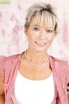 Mature Blonde Janet Darling Takes Off Her Blue Jeans And White Underwear