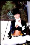 Vicious Horse Rider Janine Lindemulder Strips Outdoors And Teases Her Pussy