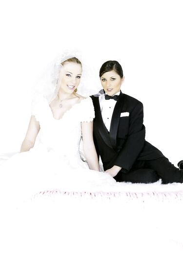 Art Photos Of Charisma Cole And Felix Vicious Posing As A Bride And A Groom