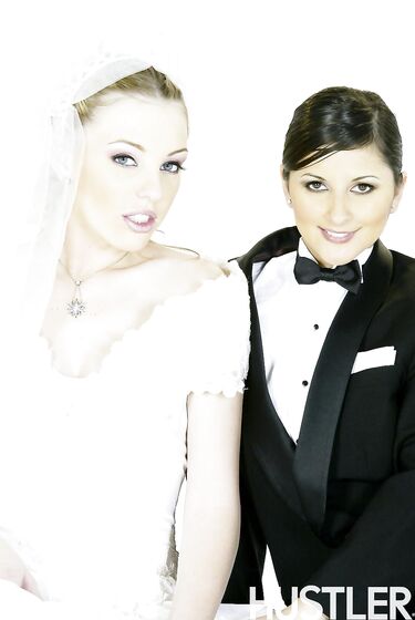 Art Photos Of Charisma Cole And Felix Vicious Posing As A Bride And A Groom
