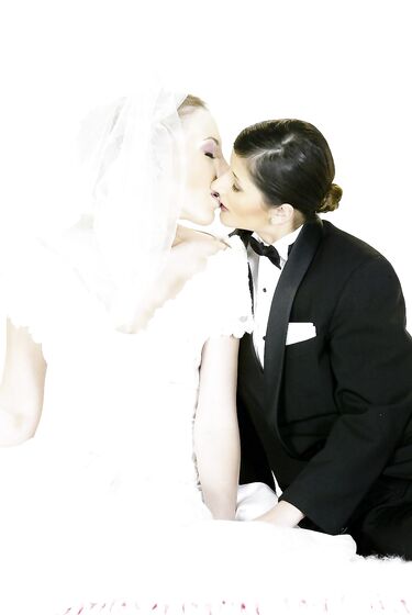 Art Photos Of Charisma Cole And Felix Vicious Posing As A Bride And A Groom
