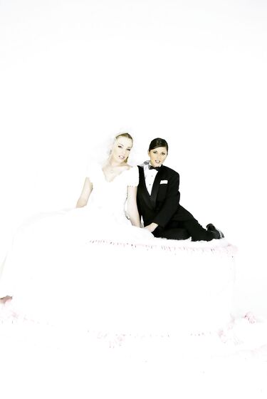 Art Photos Of Charisma Cole And Felix Vicious Posing As A Bride And A Groom