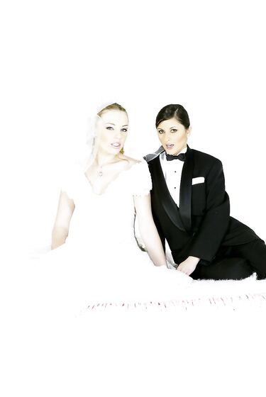 Art Photos Of Charisma Cole And Felix Vicious Posing As A Bride And A Groom