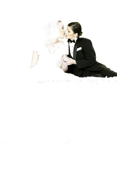 Art Photos Of Charisma Cole And Felix Vicious Posing As A Bride And A Groom