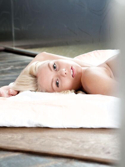 Blondes Babes Like Pinky June Are One Of A Kind, They Love Rubbing And Showing Of Their Behind.
