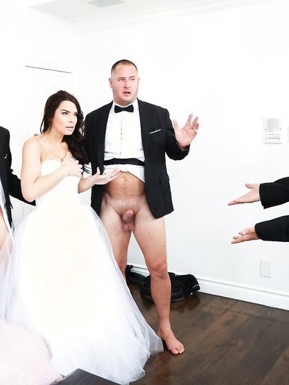 Whorish Bride Ivy Ireland Gets Gangbanged In Bed