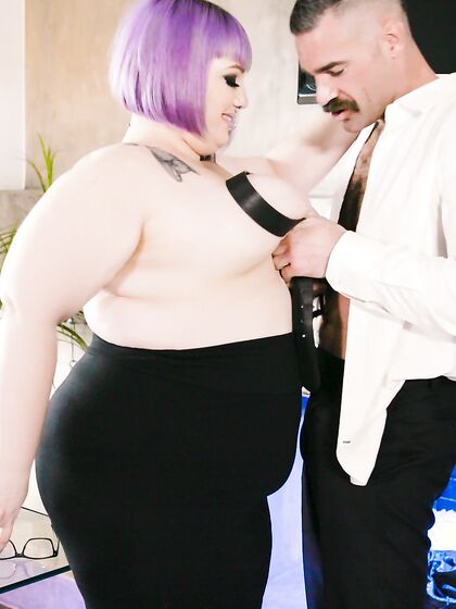 Short-haired BBW Alexxxis Allure Gets Fucked All Over The House