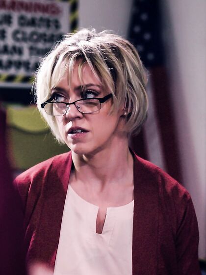 Short-haired Teacher With Glasses Gets Fucked Hard By Her Students photos (Dee Williams)