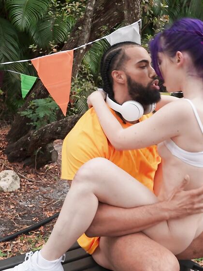 Spiraling Spirit Pleasures Tattooed Black Dude Outdoors