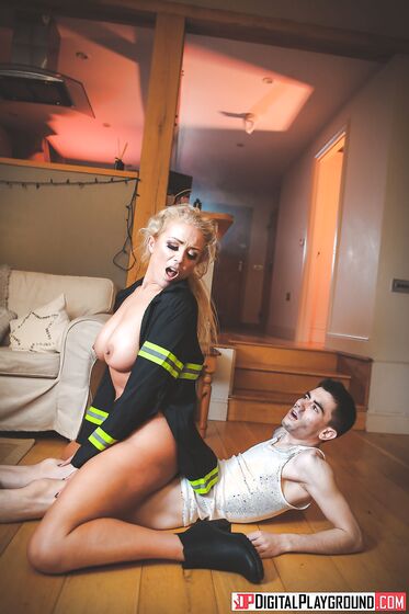 Busty Firefighter Rebecca Jane Seduces And Fucks Young Dude photos (Rebecca Jane Smyth, Jordi El Nino Polla)