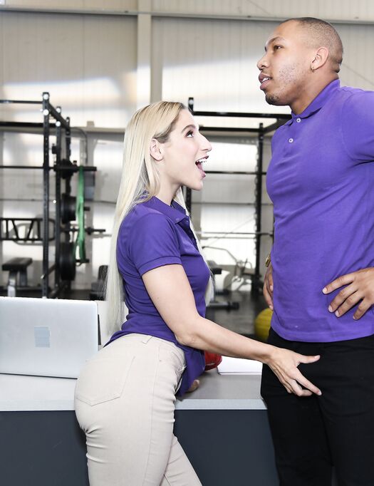 Abella Danger Pleasures Handsome Black Dude In The Locker Room