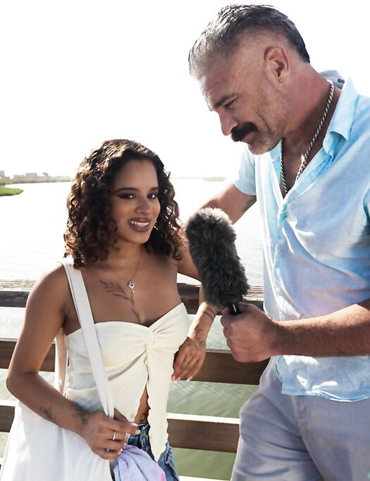 Curly-haired Bimbo Isabella Jules Gets Fucked By Older Man