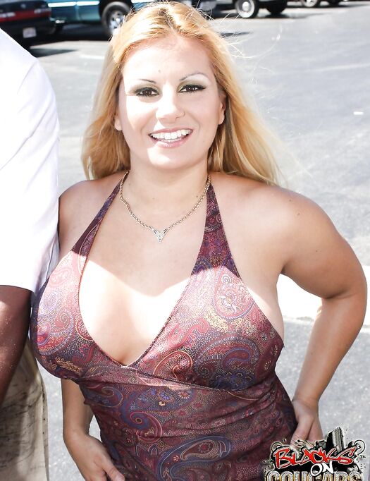 Full Titted Blonde Slut Friday Blows Two Black Cocks And Gets Screwed By Them