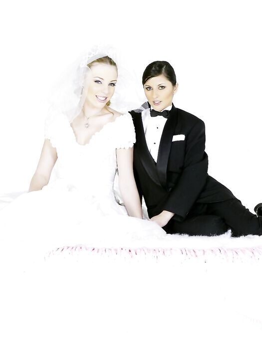 Art Photos Of Charisma Cole And Felix Vicious Posing As A Bride And A Groom