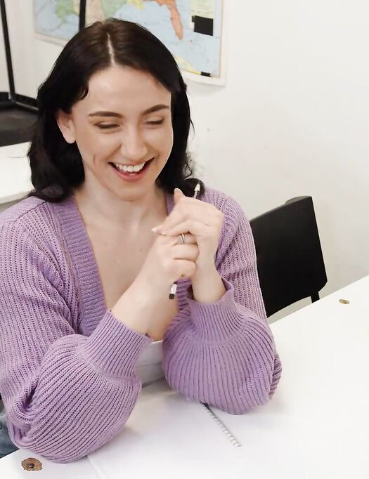 Curvaceous Brunette Gets Anally Fucked In The Classroom photos (Mandy Muse)