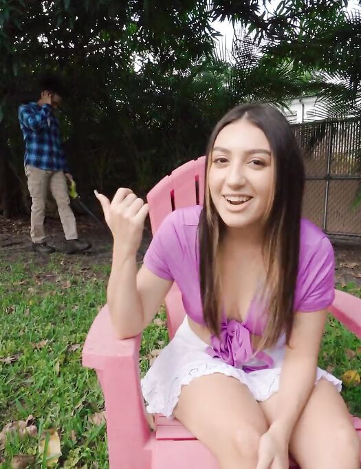 Violet Gems Pleases Horny Black Dude Outdoors